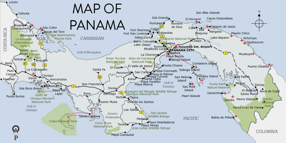 Map of Panama